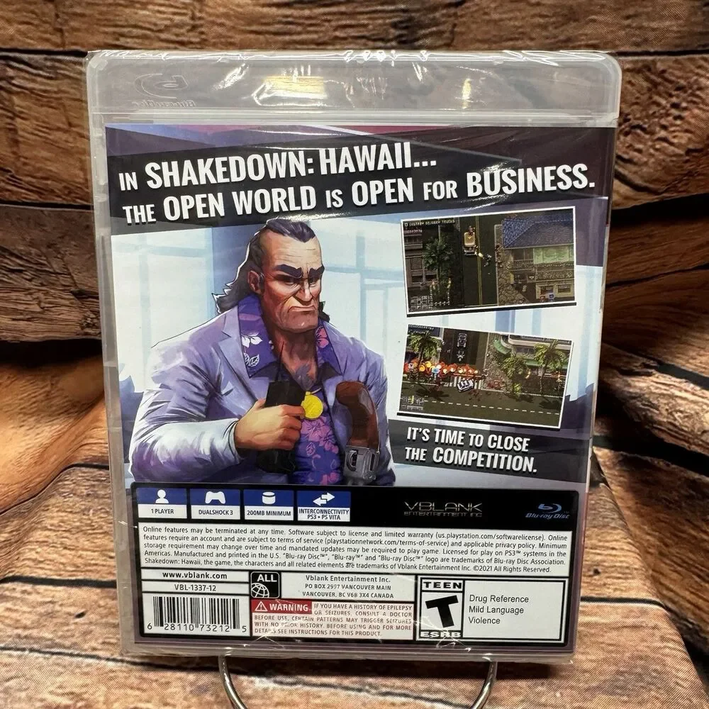 Shakedown Hawaii PS3 Sony PlayStation 3 Game Vblank Sealed Last Physical Release
